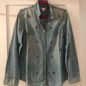 Jcrew Collection Chambray Shirt